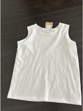 Girls Beaufort Bonnet White Tank Top Size 6